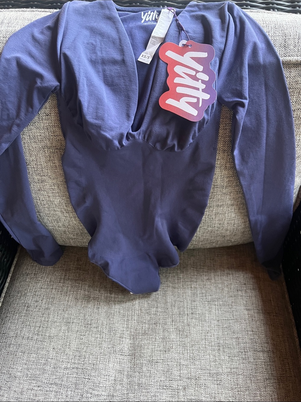 YITTY  Long-Sleeve One-Piece in periwinkle